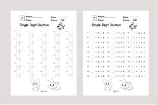 Division Math Worksheet Graphic by Happy Time · Creative Fabrica