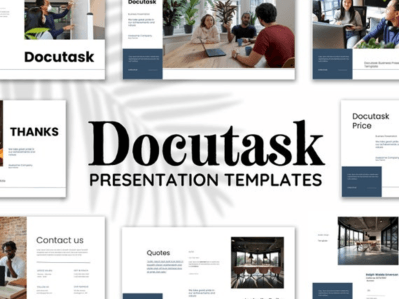 Docutask Presentation Template Graphics