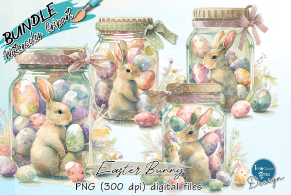 Vintage Bunch of Flowers ,Easter Bunny Graphic by iProgramYou Design ...