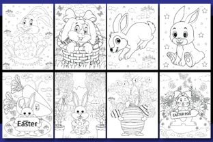 Full 100 Easter Coloring Pages for Kids Graphic by ArT DeSiGn ...
