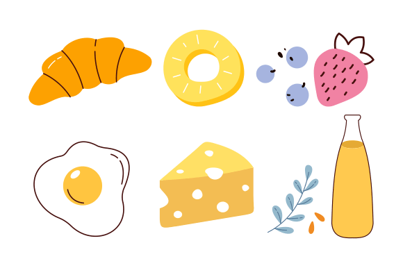 Groceries Healthy Food Illustration