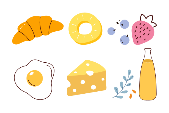 Groceries Healthy Food Illustration