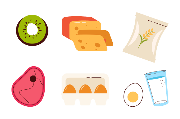 Groceries Healthy Food Illustration