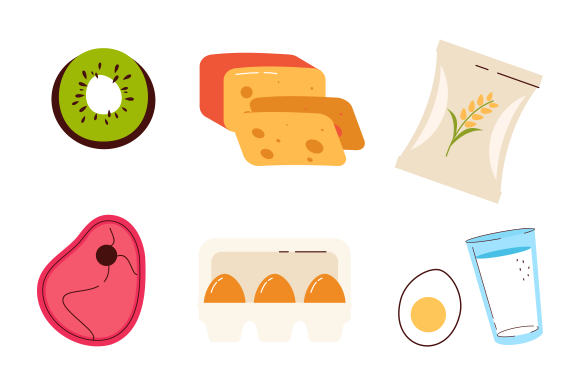 Groceries Healthy Food Illustration