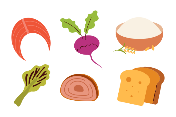 Groceries Healthy Food Illustration