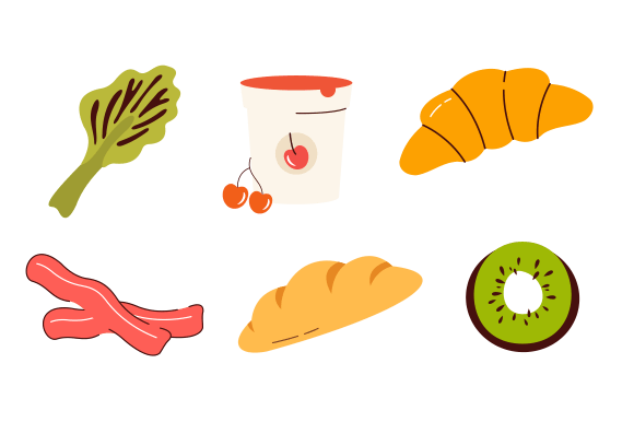 Groceries Healthy Food Illustration