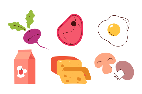 Groceries Healthy Food Illustration
