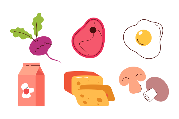Groceries Healthy Food Illustration