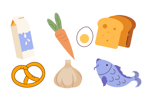 Groceries Healthy Food Illustration