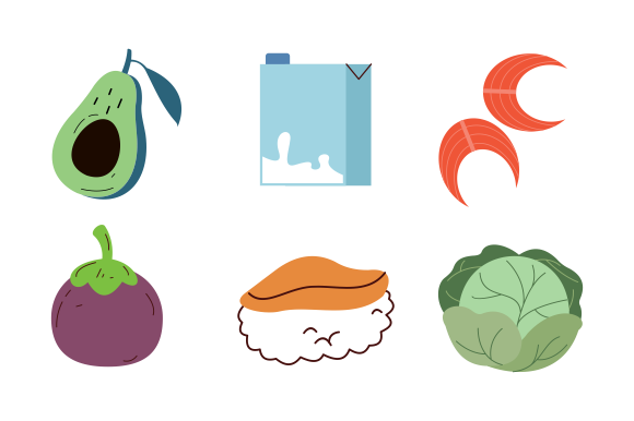 Groceries Healthy Food Illustration