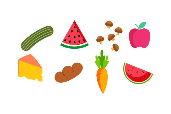 Groceries Healthy Food Illustration