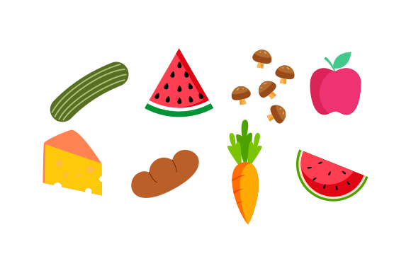 Groceries Healthy Food Illustration