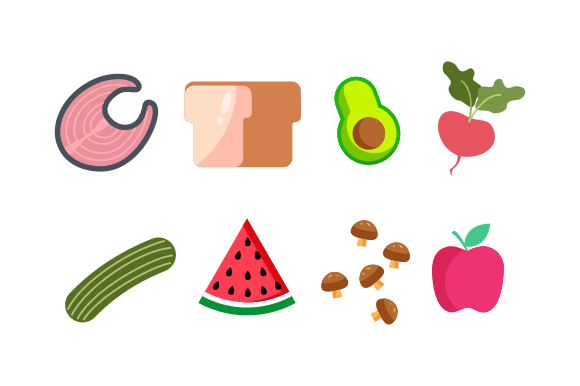 Groceries Healthy Food Illustration