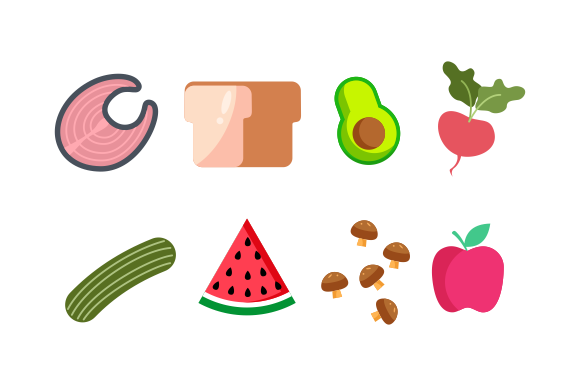 Groceries Healthy Food Illustration