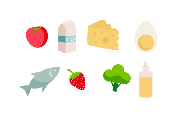 Groceries Healthy Food Illustration