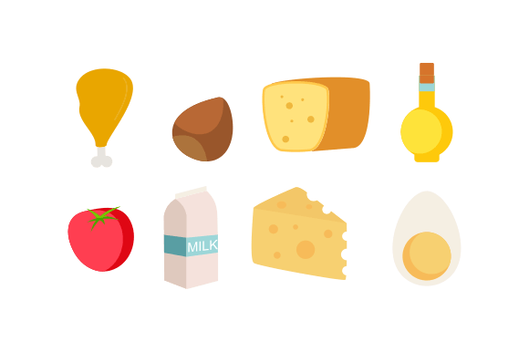 Groceries Healthy Food Illustration