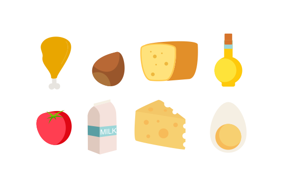 Groceries Healthy Food Illustration