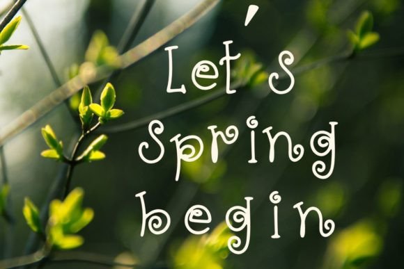 Hello Spring Font - Preview 5