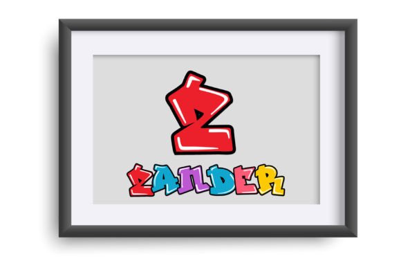 Hip Rainbow Font PNG with transparent background - Preview 3