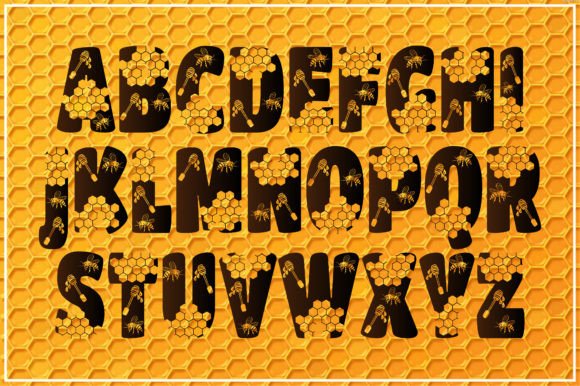 Honeycomb Font - Preview 1