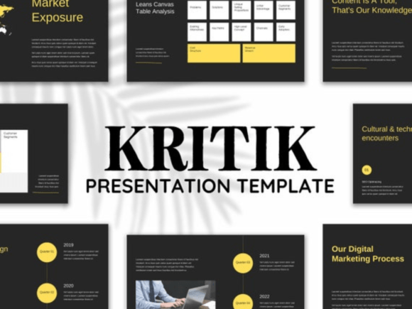Kritik Company Performance Infographics Graphics