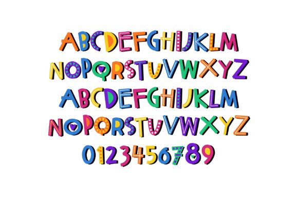 Make It Rainbow Font PNG with transparent background - Preview 1