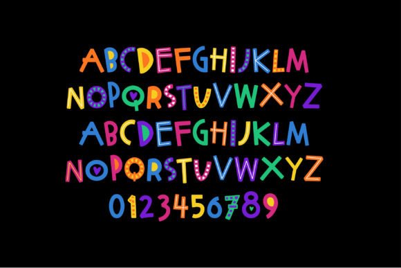 Make It Rainbow Font PNG with transparent background - Preview 2