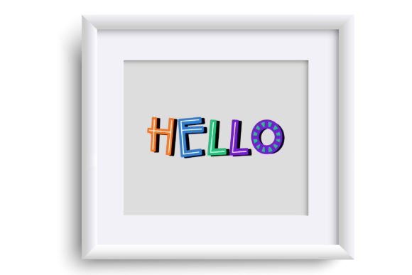 Make It Rainbow Font PNG with transparent background - Preview 4