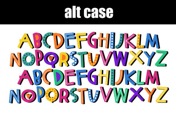 Make It Rainbow Font PNG with transparent background - Preview 6