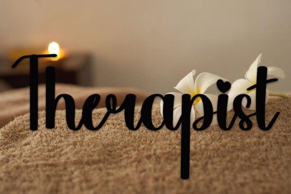 Massage Font PNG with transparent background - Preview 1