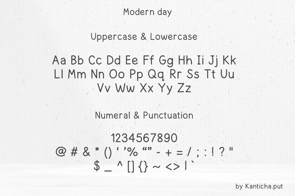 Modern Day Font PNG with transparent background - Preview 1