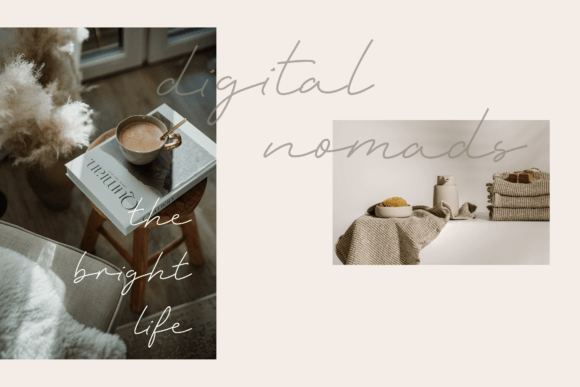 Monoline Boho Font PNG with transparent background - Preview 1