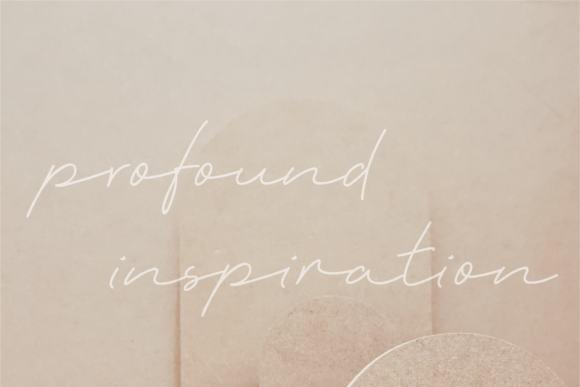 Monoline Boho Font PNG with transparent background - Preview 3