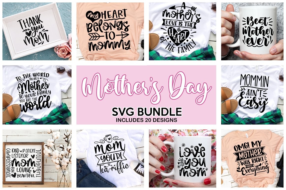 Mother's Day Quotes Svg Bundle Graphic by SVGoriginalcreations ...