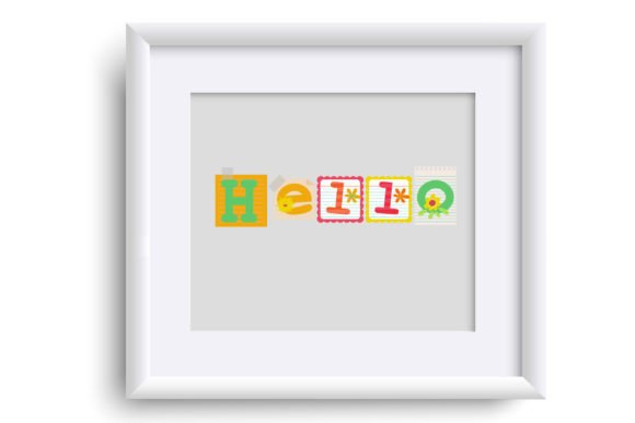 Noted Rainbow Font PNG with transparent background - Preview 4