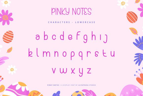 Pinky Notes Font PNG with transparent background - Preview 6