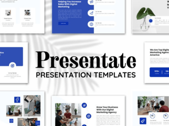Presentate Canva Presentation Template for general presentation projects