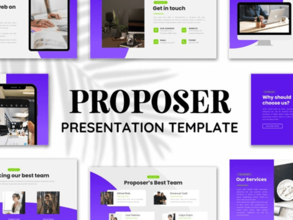 Proposer Marketing Presentation Template Graphics