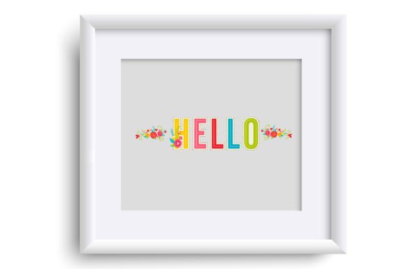 Rainbow Notes Font PNG with transparent background - Preview 4