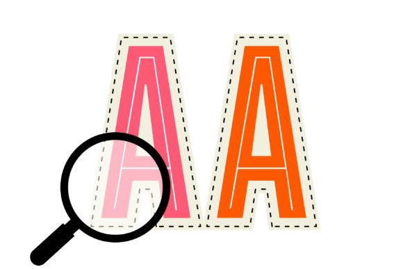 Rainbow Notes Font PNG with transparent background - Preview 5