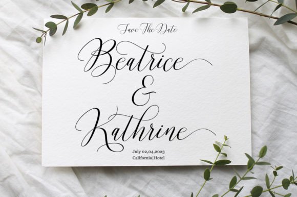 Renatta Font PNG with transparent background - Preview 1