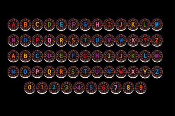 Sandwich Cookies Font PNG with transparent background - Preview 2