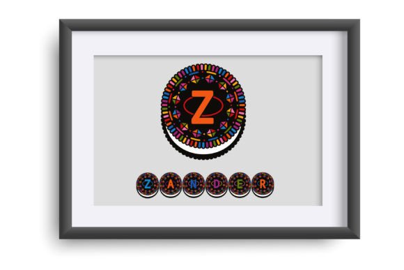 Sandwich Cookies Font PNG with transparent background - Preview 3