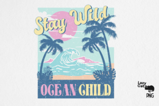 Vintage Summer Beach PNG Sublimation Graphic by Lazy Cat · Creative Fabrica