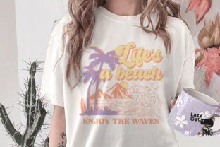 Vintage Summer Beach PNG Sublimation Graphic by Lazy Cat · Creative Fabrica