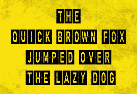 Countdown Font - Preview 1