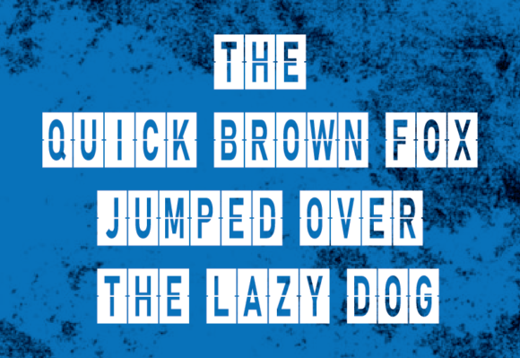 Countdown Font - Preview 2