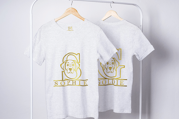 Golden Retrieve Monogram Font PNG with transparent background - Preview 2