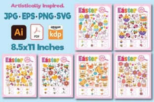 I Spy Easter Activity Sheets for Kids Graphic by YOOY · Creative Fabrica