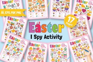I Spy Easter Activity Sheets for Kids Graphic by YOOY · Creative Fabrica